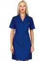 Blouse bleu pour infirmière Singapour à manche courte