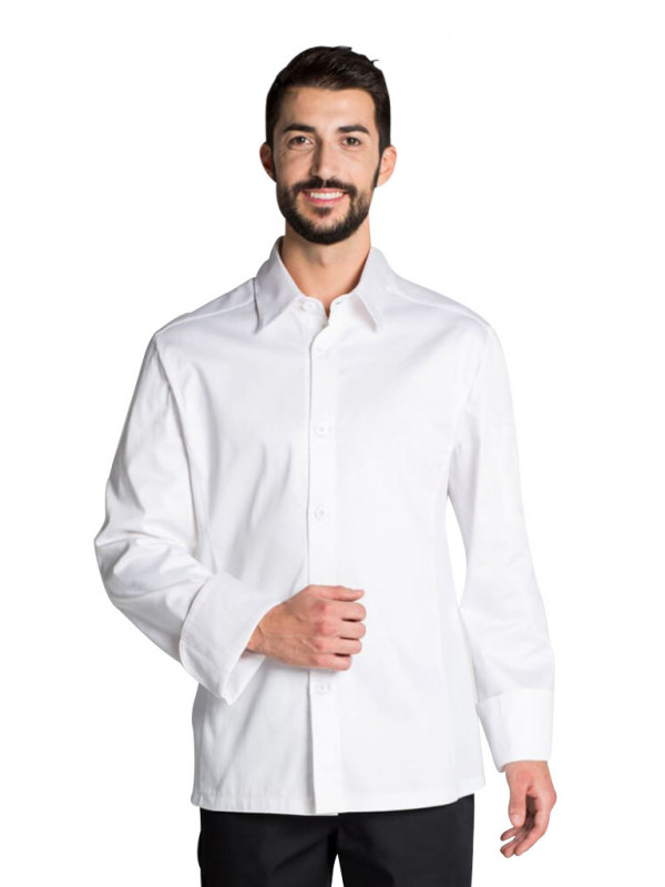 Veste chemise de cuisine blanche confort stretch Chef Look