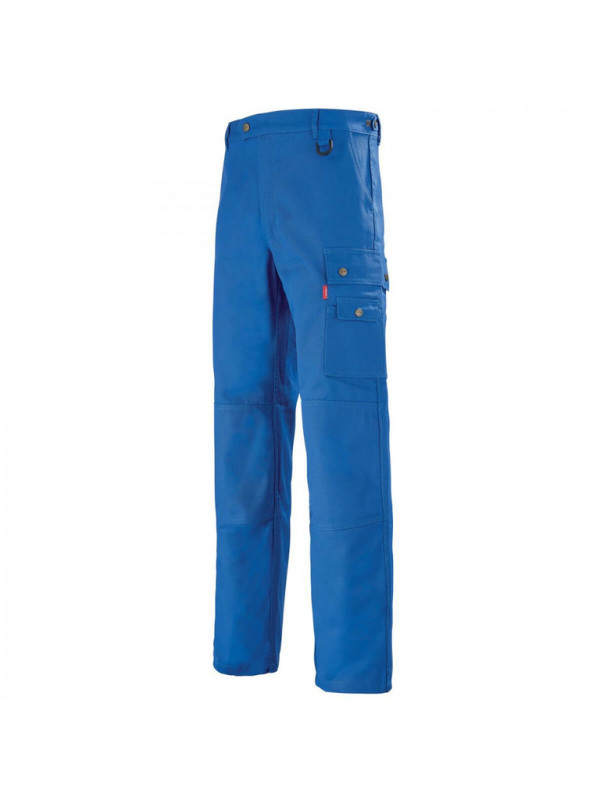 Pantalon Homme bleu de travail avec ceinture reglagble A. Lafont