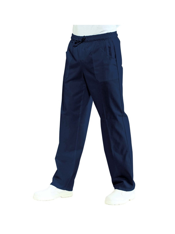 Pantalon de cuisine homme imprimé vichy bleu et blanc - Pantalons