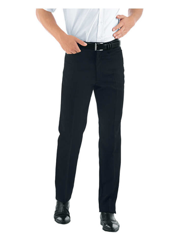 Pantalon Homme Noir Coupe Cigarette - Restauration et Réception/Pantalons  et Bermudas de Service 