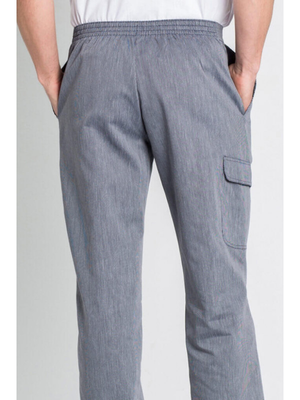 EKLENTSON Homme Pantalon Léger Survetement Pantalon de Détente Rayé à Ourlet Ouvert Taille élastique avec Poches 